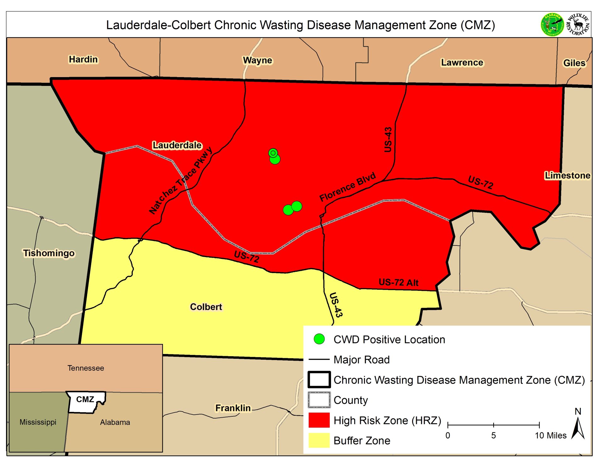 More cases of CWD confirmed in northern Lauderdale County - 256 Today